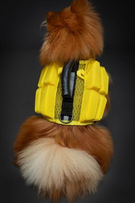 Show full view: Noah & Paw Reflective Dog Life Jacket, Yellow, Small slide 3 of 8