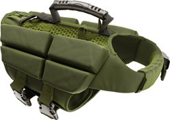 Noah & Paw 4-cube Reflective Dog Life Jacket, Green, Small