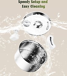 Petlipo Stainless Steel Cat Water Fountain with Water Level Window & Filters, 3.2-l slide 2 of 9