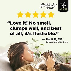 Natural Paw Tofu Cat Litter Refill Bag, 4.5-lb bag, Green Tea slide 2 of 7
