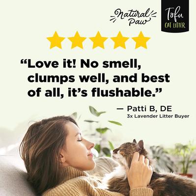 Show full view: Natural Paw Tofu Cat Litter Refill Bag, 4.5-lb bag, Green Tea slide 8 of 8