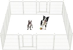 FXW Rollick Outdoor Dog Playpen, White, 32-in, 16-panel