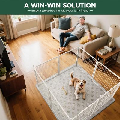 Show full view: FXW Rollick Indoor & Outdoor Dog Playpen, White, 24-in, 8-panel slide 5 of 11
