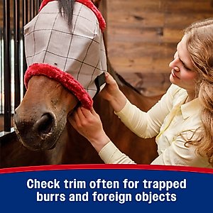 Farnam SuperMask II Horse Fly Mask Classic Collection, Color Varies, Horse