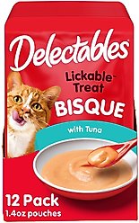 Hartz Delectables Bisque Tuna Lickable Cat Treats, 1.4-oz, case of 12