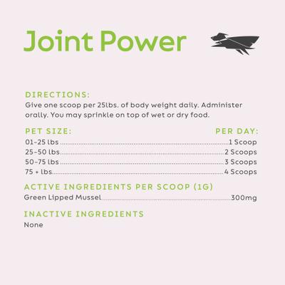 Show full view: Super Snouts Joint Power Powder Joint Supplement for Dogs & Cats, 2.64-oz jar slide 8 of 12