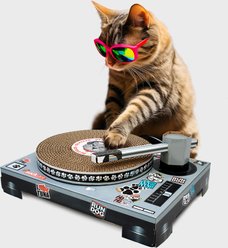 Suck UK Cat Playhouse DJ Deck Scratch Pad slide 1 of 9
