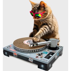 Suck UK Cat Playhouse DJ Deck Scratch Pad