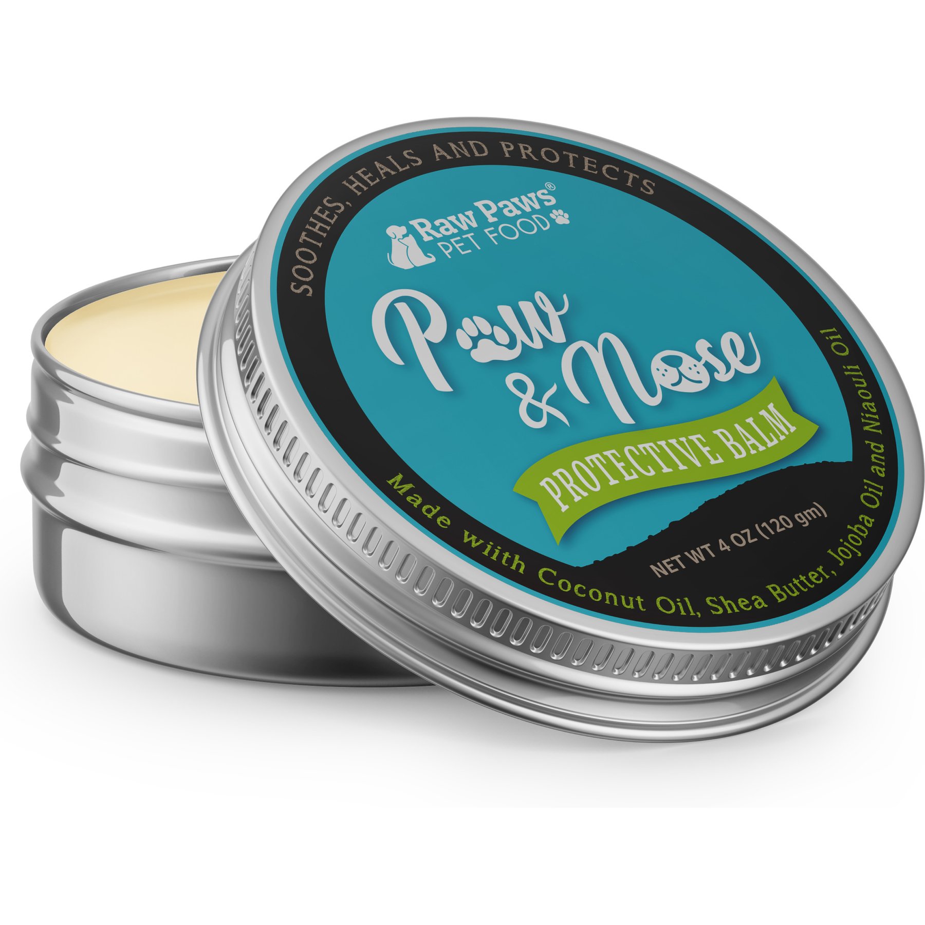 Raw Paws Soothing & Protective Paw Balm for Dogs, 4-oz jar