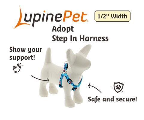 Show full view: LupinePet Adopt Step-In Dog Harness, X-Small: 10 to 13-in chest, 1/2-in wide slide 3 of 7