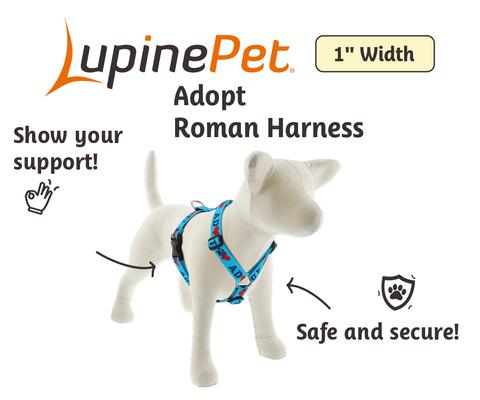 Show full view: LupinePet Adopt Adjustable Dog Harness, Large: 24 to 38-in chest, 1-in wide slide 2 of 6