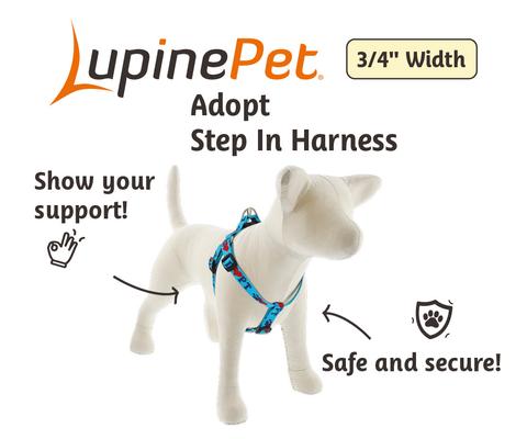 Show full view: LupinePet Adopt Step-In Dog Harness, Medium/Large: 20 to 30-in chest, 3/4-in wide slide 3 of 7