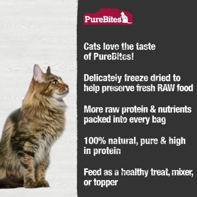 Show full view: PureBites Freeze-Dried Chicken Heart Cat Treats, 1.09-oz slide 5 of 7