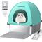 Show in main carousel: Meowant Stainless Steel High Sided Cat Litter Box with Extendable Scoop, 24.4-in, Green, 89-L slide 1 of 8