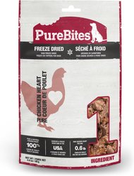 PureBites Freeze-Dried Chicken Heart Dog Treats, 3-oz