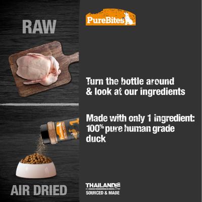 Show full view: PureBites Air Dried Duck Sprinkles Dog Food Topping, 3.5-oz slide 3 of 8