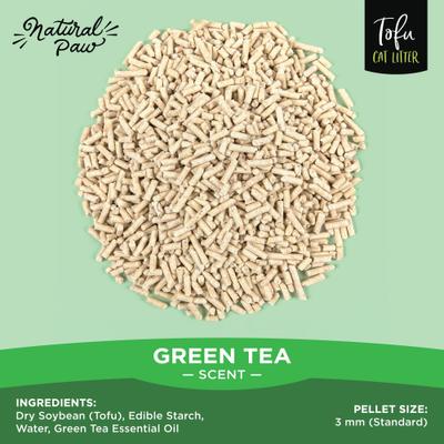 Show full view: Natural Paw Tofu Cat Litter Refill Bag, 4.5-lb bag, Green Tea slide 4 of 8