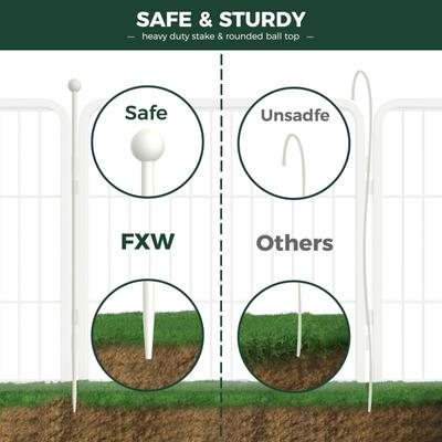 Show full view: FXW Rollick Indoor & Outdoor Dog Playpen, White, 24-in, 8-panel slide 6 of 11
