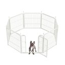 FXW Rollick Indoor & Outdoor Dog Playpen, White, 24-in, 8-panel