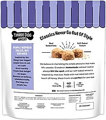Three Dog Bakery Classic Oatmeal Cookie Dog Treats, 24-oz bag slide 2 of 7