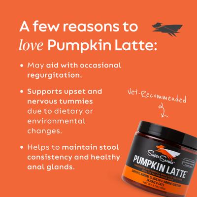 Show full view: Super Snouts Pumpkin Latte Dog & Cat Digestive Supplement, 5-oz jar slide 4 of 11