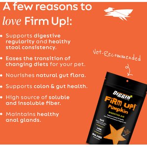 Diggin' Your Dog Firm Up! Pumpkin Digestive Aid Powder Supplement for Dogs & Cats, 4-oz bag
