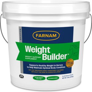 Farnam Weight Builder Weight Support Supplement for Horses, 7.5-lb, 30 Day Supply