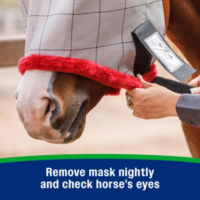 Show full view: Farnam SuperMask II Horse Fly Mask Classic Collection, Color Varies, X-Large slide 6 of 11