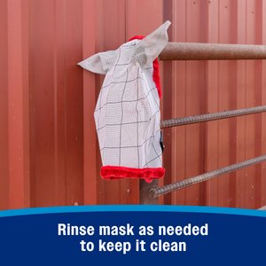 Farnam SuperMask II Horse Fly Mask with Covered Ears, Assorted, Small Horse