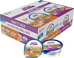 Health Extension Little Cups Chicken & Turkey Recipe Variety Pack Small Breed Grain-Free Wet Puppy Food, 3.5-oz can, case of 12