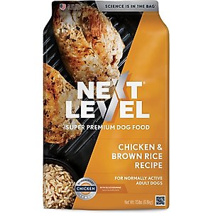 Next Level Super Premium Pet Food Chicken & Brown Rice Recipe Dry Dog Food, 15-lb bag