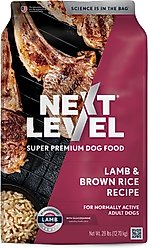 Next Level Super Premium Pet Food Lamb & Brown Rice Recipe Dry Dog Food, 28-lb bag