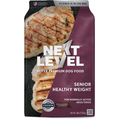 Next Level Super Premium Pet Food Next Level Super Premium Pet Food Senior Healthy Weight Dry Dog Food, 4-lb bag
