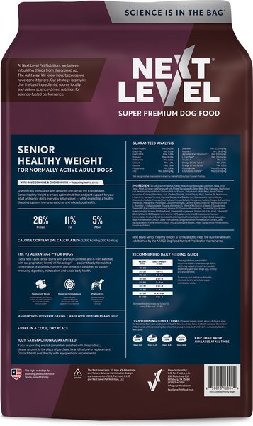 Next Level Super Premium Pet Food Senior Healthy Weight Dry Dog Food