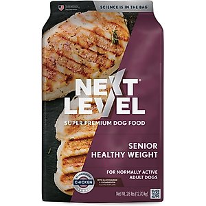 Next Level Super Premium Pet Food Senior Healthy Weight Dry Dog Food, 28-lb bag