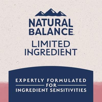 Show full view: Natural Balance Limited Ingredient Salmon & Brown Rice Recipe Dry Dog Food, 24-lb bag slide 9 of 11