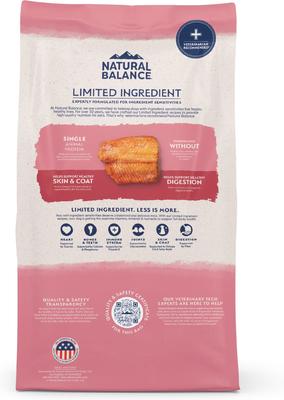 Show full view: Natural Balance Limited Ingredient Salmon & Brown Rice Recipe Dry Dog Food, 24-lb bag slide 3 of 11