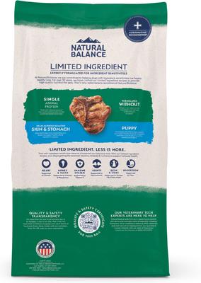Show full view: Natural Balance Limited Ingredient Lamb & Brown Rice Puppy Recipe Dry Dog Food, 12-lb bag slide 3 of 11
