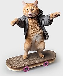 Suck UK Scratch Skateboard Cat Toy