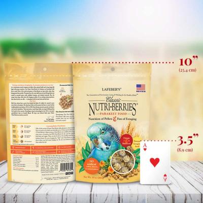 Show full view: Lafeber Classic Nutri-Berries Parakeet Food, 10-oz bag slide 3 of 9