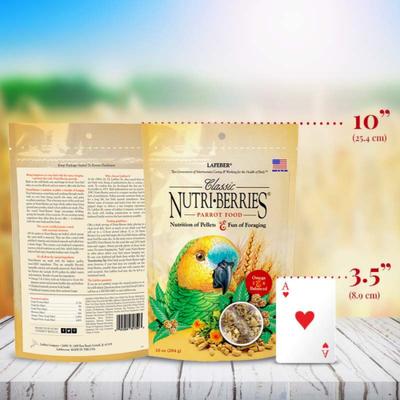 Show full view: Lafeber Classic Nutri-Berries Parrot Food, 10-oz bag slide 3 of 9