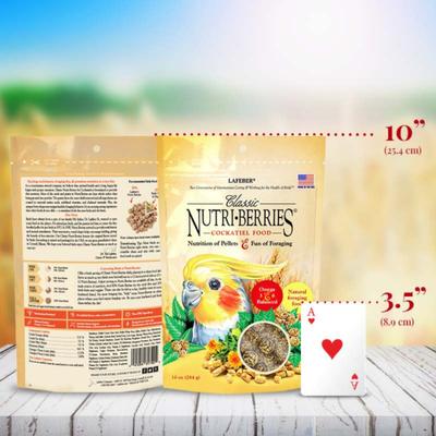 Show full view: Lafeber Classic Nutri-Berries Cockatiel Food, 10-oz bag slide 3 of 9