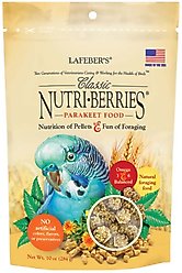 Lafeber Classic Nutri-Berries Parakeet Food, 10-oz bag