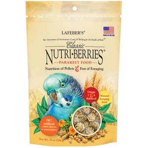 Lafeber Classic Nutri-Berries Parakeet Food, 10-oz bag