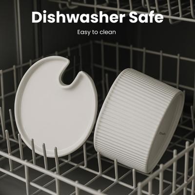 Show full view: PawsPik Ceramic Serenity Faucet Dog & Cat Water Fountain, White, 9-cup slide 5 of 11