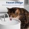 Show in main carousel: PawsPik Ceramic Serenity Faucet Dog & Cat Water Fountain, White, 9-cup slide 3 of 11