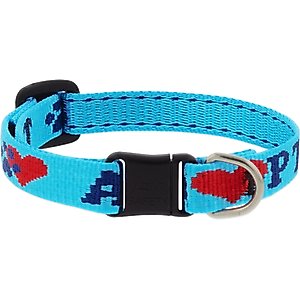 LupinePet Adopt Breakaway Buckle Safety Cat Collar, 8 to 12-in neck, 1/2-in wide