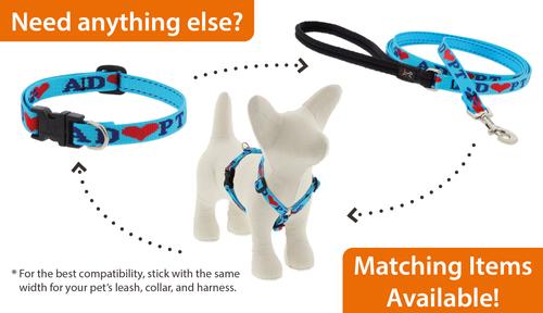 Show full view: LupinePet Adopt Dog Collar, XX-Small: 6 to 9-in neck, 1/2-in wide slide 4 of 5