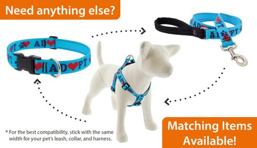 Show full view: LupinePet Adopt Adjustable Dog Harness, Large: 24 to 38-in chest, 1-in wide slide 5 of 6