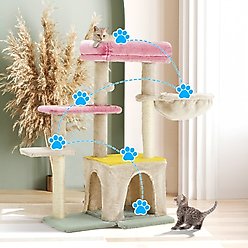 PXZEE 33-in Cat Tree & Condo, Colorful slide 2 of 5